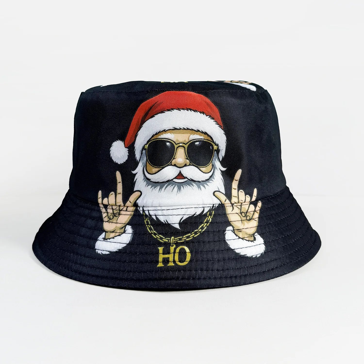 Classic Popular Funny Novelty Christmas Santa Claus gift fisherman hat Outdoor Leisure Sunscreen Sun Hat Men Women bucket hats