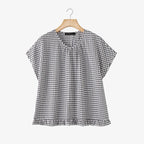 Women Summer Plaid Checked Blouse ZANZEA 2026 Fashion O Neck Short Sleeve Tops Casual Loose Holiday Shirt Elegant Work Blusas