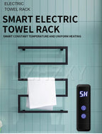 Intelligent timed temperature control electric towel rack clothes drying rack special-shaped bow 304 pendant