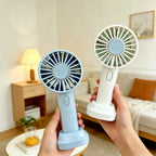 Mini Cooling Fan 3 Speed Portable Summer Refreshing Breeze Ice Pack 1800mAh Rechargeable Personal Air Conditioner