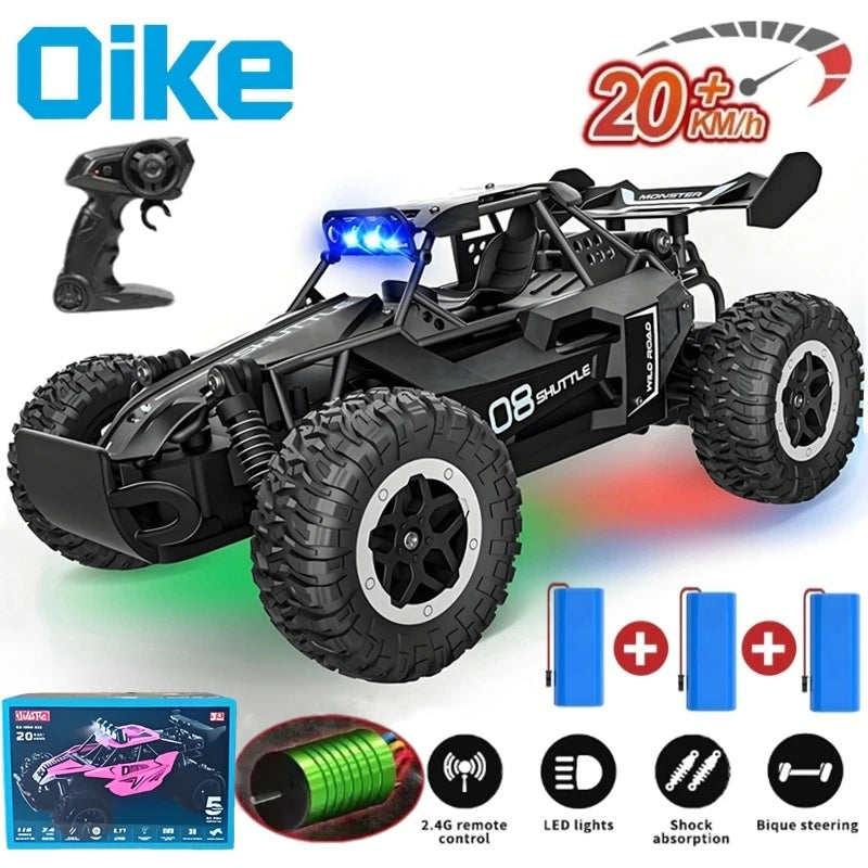 Oike RC Car 1:16 Model With LED Lights Radio Off-road Remote Control Climbing Vehicle Outdoor Cars Drift Race Toys Boys Gifts Main image
