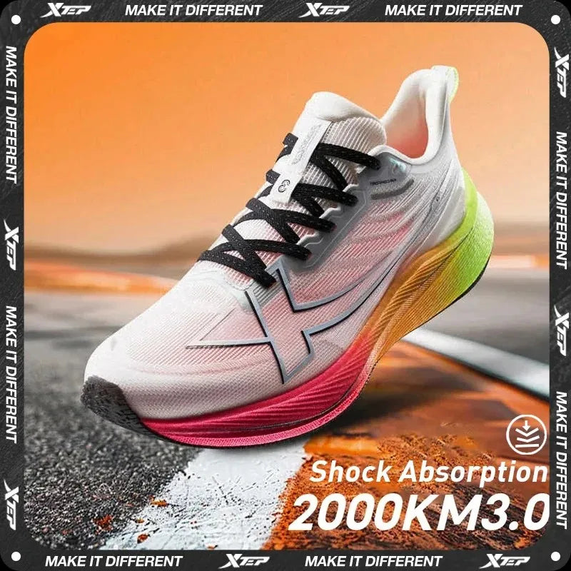 Xtep 2000km 3.0 Running Shoes For Men 2025 Spring Sneakers Cushioning Training Jogging Wear-Resistant Lightweight 875119110032 Main image
