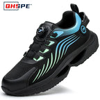 Men's Safety Shoes Protection And Elastic Safety Boots Fashionable Casual Shoes Breathable Odor Protection Men's Work Shoes