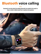 LAXASFIT New Men's Smart Watch LED Flashlight Outdoor Sports Smart Watch Wristwatch Health Monitoring Smart Watch