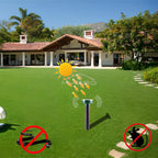 4/8X Solar Repeller Powered Ultrasonic Sonic Mouse Mole Pest Rodent Repellent Vibration Wave Yard Outdoor Garden Lawn Farm Field