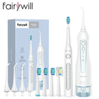 Fairywill Water Flossers Oral Irrigator & Electric Toothbrush Rechargeable Portable for Teeth Waterproof Teeth Cleaner