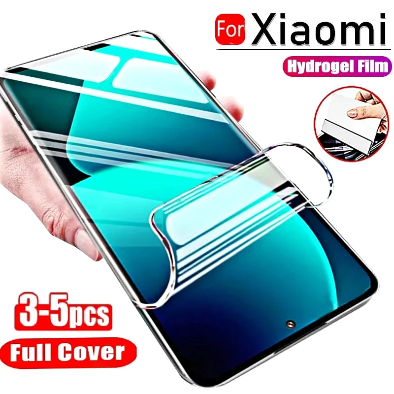 Hydrogel Film For Poco X6 F6 X5 F5 M6 M7 X7 F7 Pro Screen Protector For Xiaomi Redmi Note 12 13 9 10 11 15 14 Pro 10C Soft Film Main image