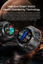 New Accurate ECG Smart Watch Blood Lipids Five Viscera Health Check Body Temperature BT Call Sports Smart Watches For Men 2026