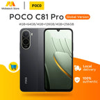 Global Version POCO C81 Pro Smartphone 6000mAh(typ) Battery 15W Charge 6.9" 120Hz LCD Display 13MP Camera NFC POCO Cellphone