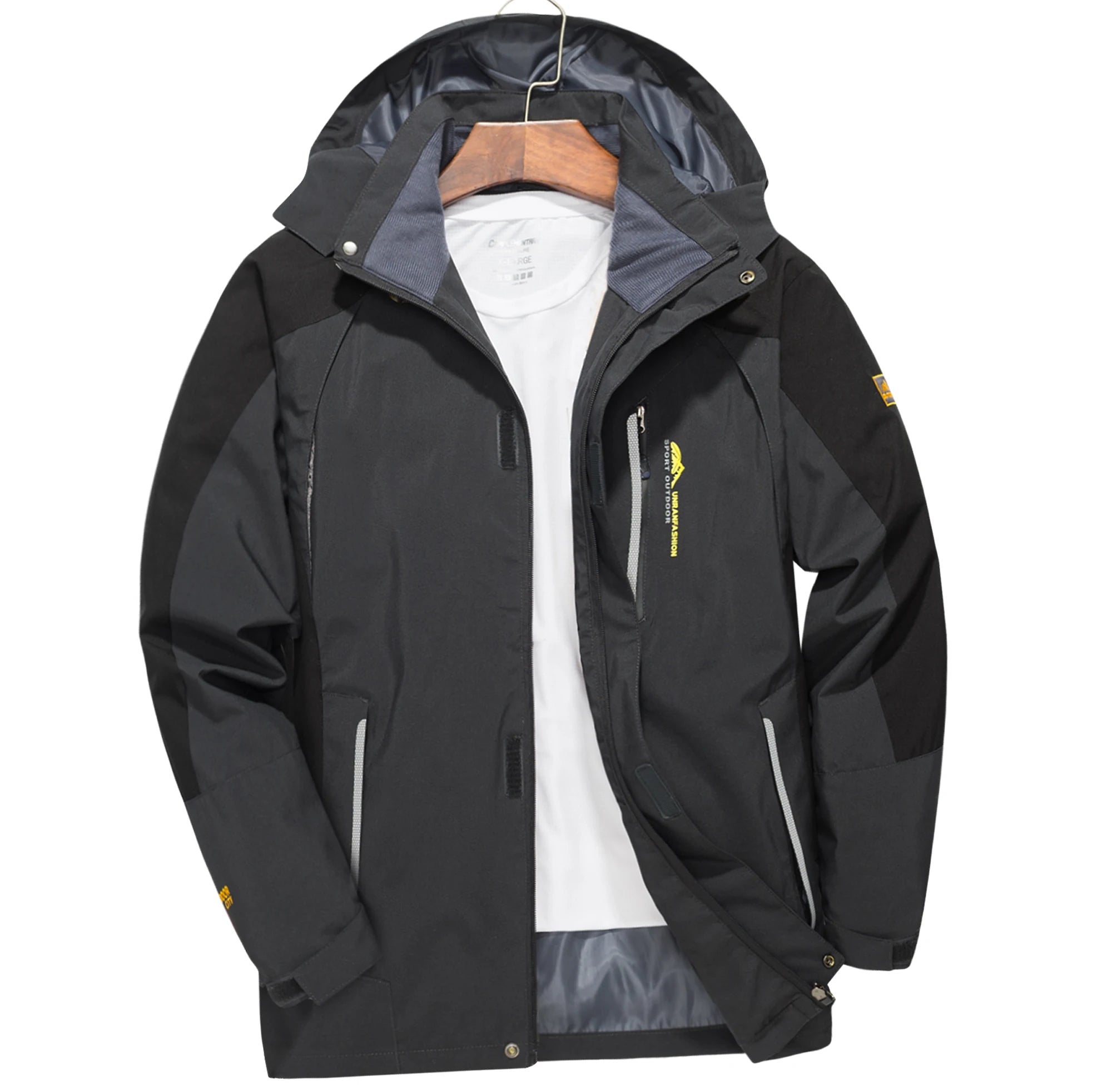 Men's Waterproof Hiking Jacket Large Size Windproof Windbreaker Camping Hunting Running Trekking Fishing Coat Men Outdoor Main image