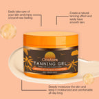 Body Tanning Gel Hydrating Lasting Natural Bronzing Soothe Drying Even Skin Tone Accelerate Dark Skin Sun Tanning Body Cream