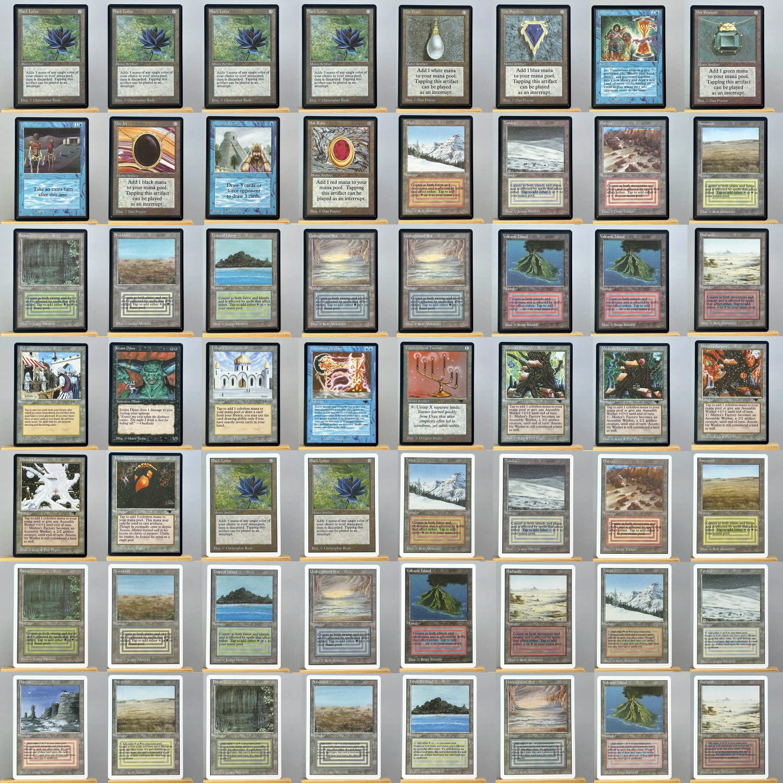 unlimited Revised MIX2/002 Tcg dual lands unlimited proxy magical cards tundra scrubland home play Revised underground gathering