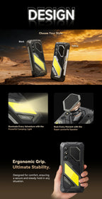 Blackview OSCAL PILOT 5 5G mobile phones AI Rugged Smartphone UNISOC T8100 6.67" 2.4K Display 120Hz, 8GB 256GB, 15000Amh Phones