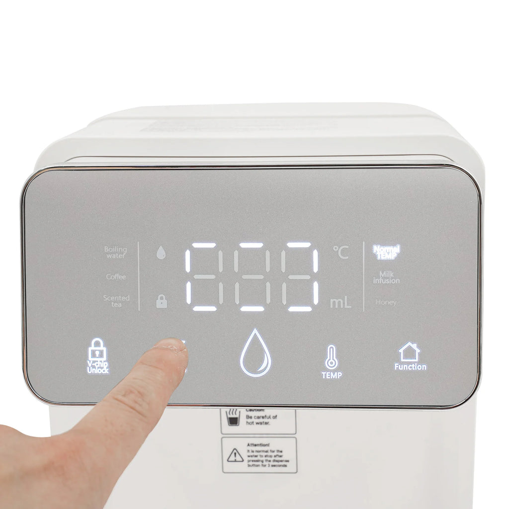 2000W Hot Water Instant Dispenser with Digital Screen, 0.77Gal Water Tank Temperature(77–210.2°F) Water Volume(5.28–17.6fl oz)