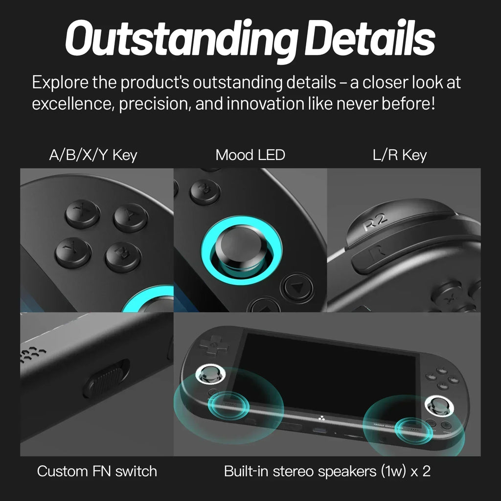 Trimui Smart Pro Handheld Game Console  4.96''IPS Screen Video Game Console Linux SystemRetro Video Game Consoles Birthday Gifts