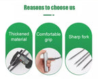 Handheld Adjustable Gardening Two Teeth Fork Stainless steel multifunction Gardening Spade Fork