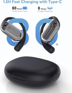UYUXIO Real Time Translator Headphones AI Language Translation Earbuds 144 Languages & Accents 3 in 1 OWS Ear Buds for Business