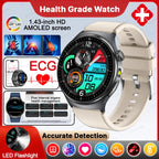 New Accurate ECG Smart Watch Blood Lipids Five Viscera Health Check Body Temperature BT Call Sports Smart Watches For Men 2026
