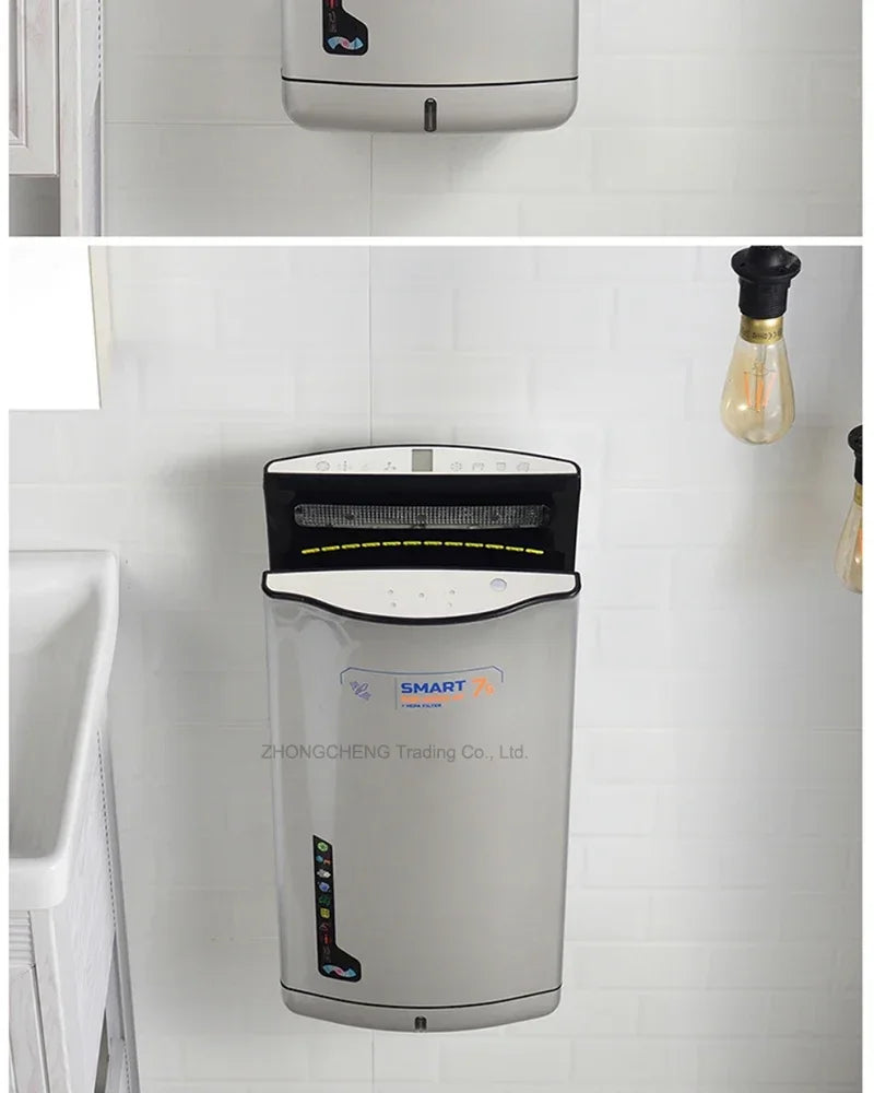 Full New Hand Dryer Induction Hotel Restauran High Speed Jet-type Hand Drying Machine Double-sided hand dryer 220v