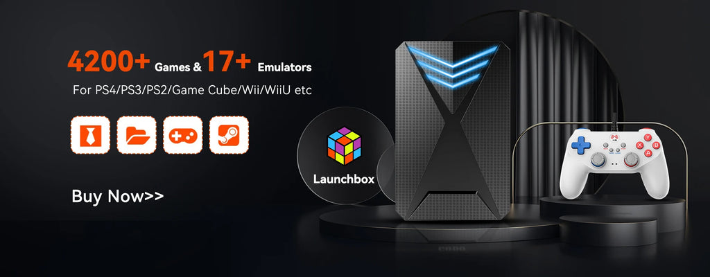 3760+ 3D/AAA Games for PS4/PS3/PS2/Switch/WII/WIIU/N64/DC etc Portable 500GB Launchbox External Gaming Hard Drive for Windows PC