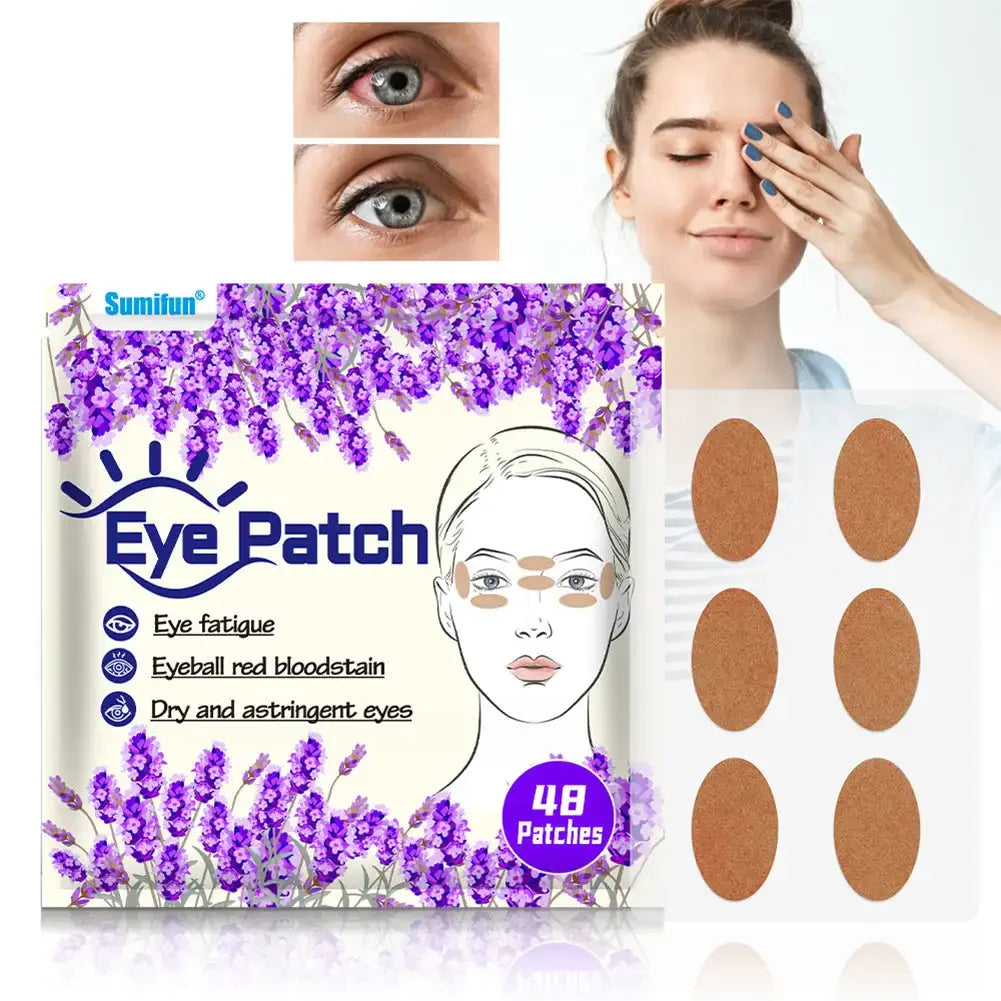 48pcs/pack Eye Care Patch Improve Eyesight Good Vision Sticker Relieve Eye Dry Fatigue Myopia Herbal Medical Plaster