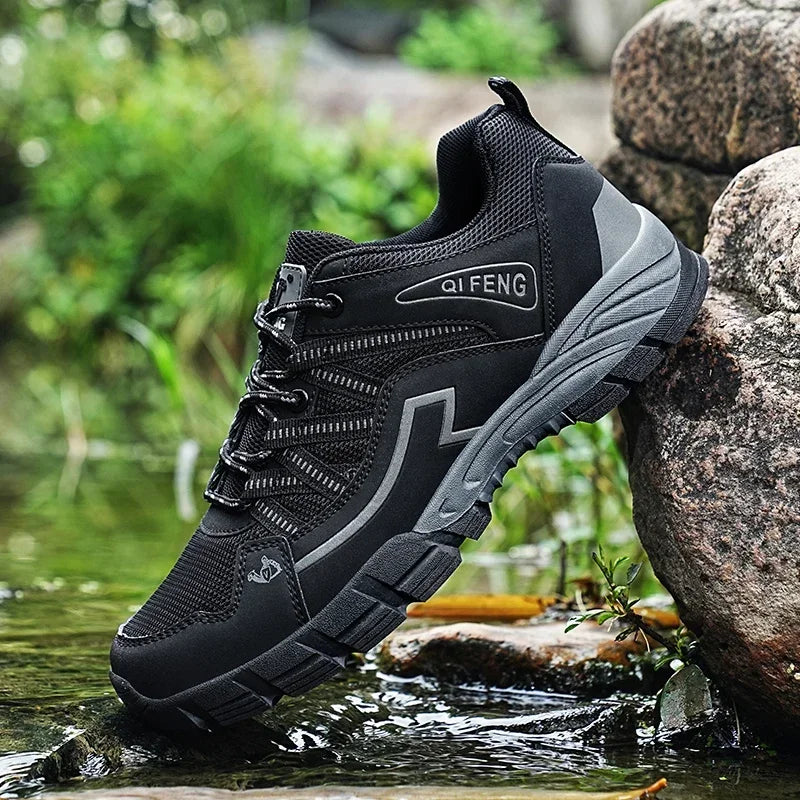 2025 Hiking Shoes Men Women Mesh Sneakers Breathable Fashion Mountain Shoes Boy Spring Autumn Summer Work Shoes Outdoor Trekking
