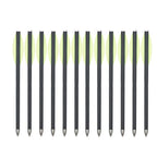 Mixed carbon crossbow for outdoor sports shooting, 6.3 inch, Willow feather, 6pcs/12PCs/24PCs
