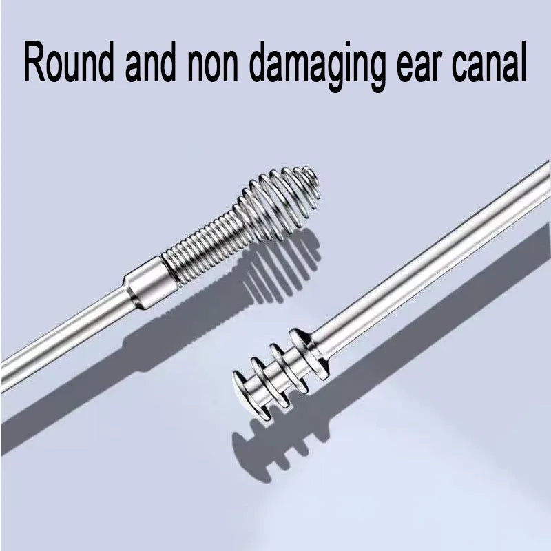 6pcs Stainless Steel Ear pick cleaning kit Clean your ear wax cleaner removal tool cleaner ear sticks Clean Tool Kit Care EBHL04