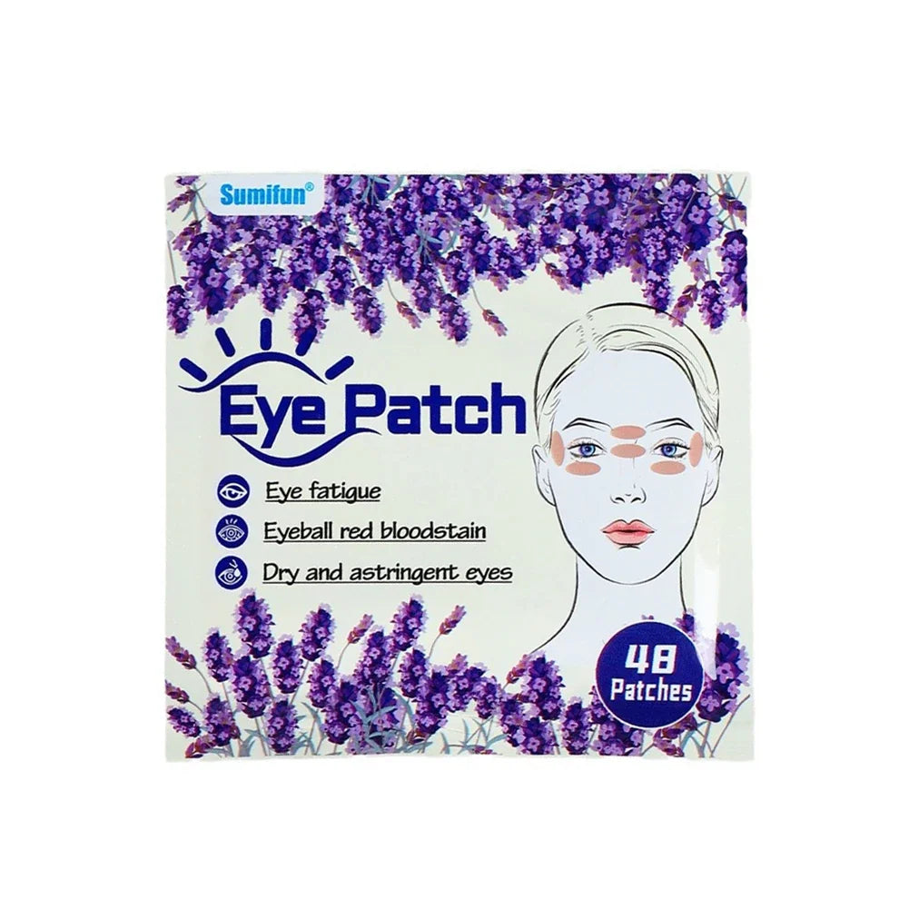 48pcs/pack Eye Care Patch Improve Eyesight Good Vision Sticker Relieve Eye Dry Fatigue Myopia Herbal Medical Plaster