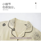 SUKAE Midi Nightdress M-5XL V-neck Bra Padded Botton Sleepshirt Plus Size Cotton Nightgowns Summer Women Short Sleeves Nightgown