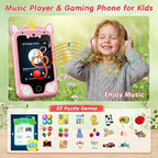 Baby Phone Toy Educational Simulation Mobile Toy with Games Music Stories Video Toddler Learning Play Phone Gift for Kids