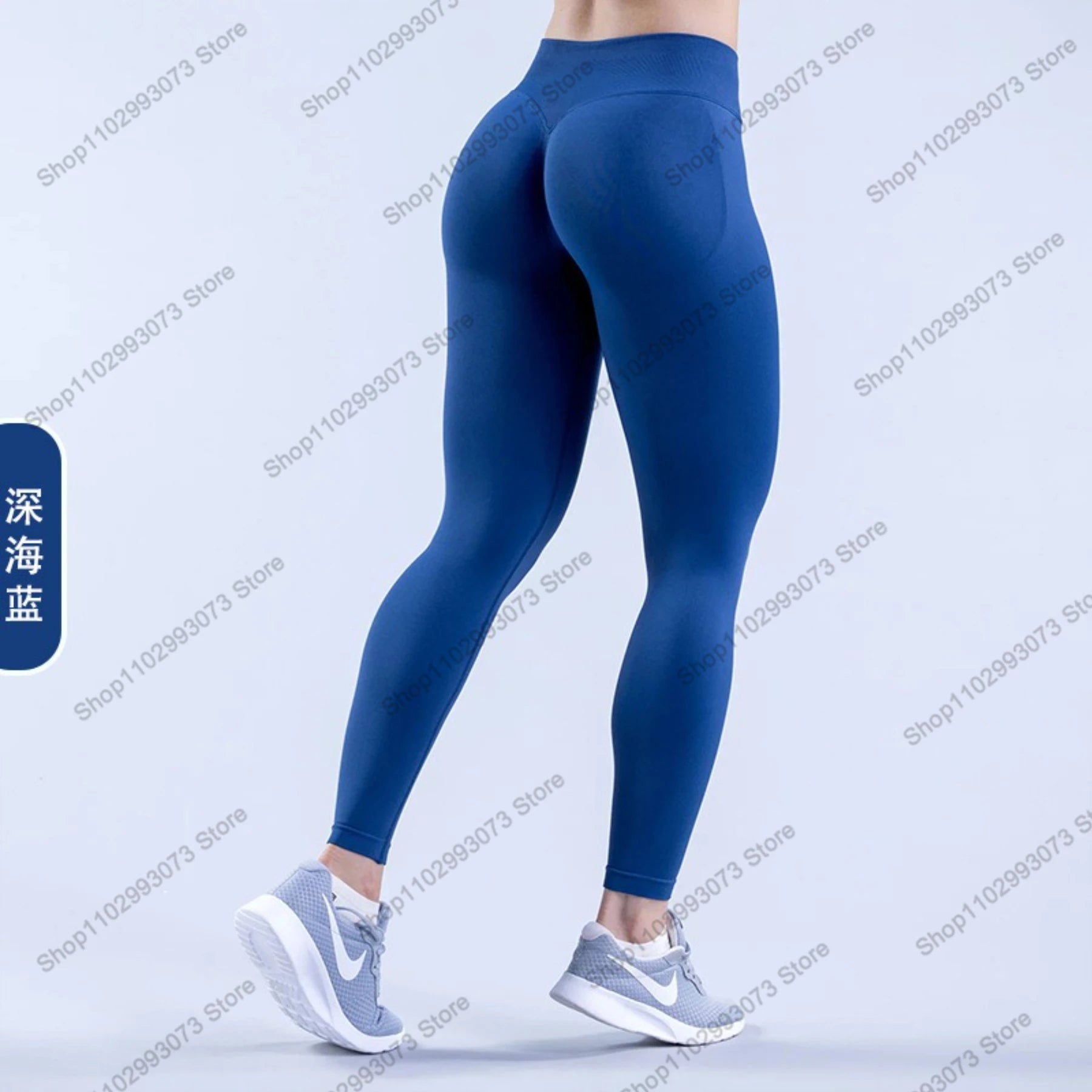 Women's High Waist Seamless Yoga Leggings Tummy Control Butt Lifting Workout Pants Soft Athletic Leggings for Gym Fitnes Running