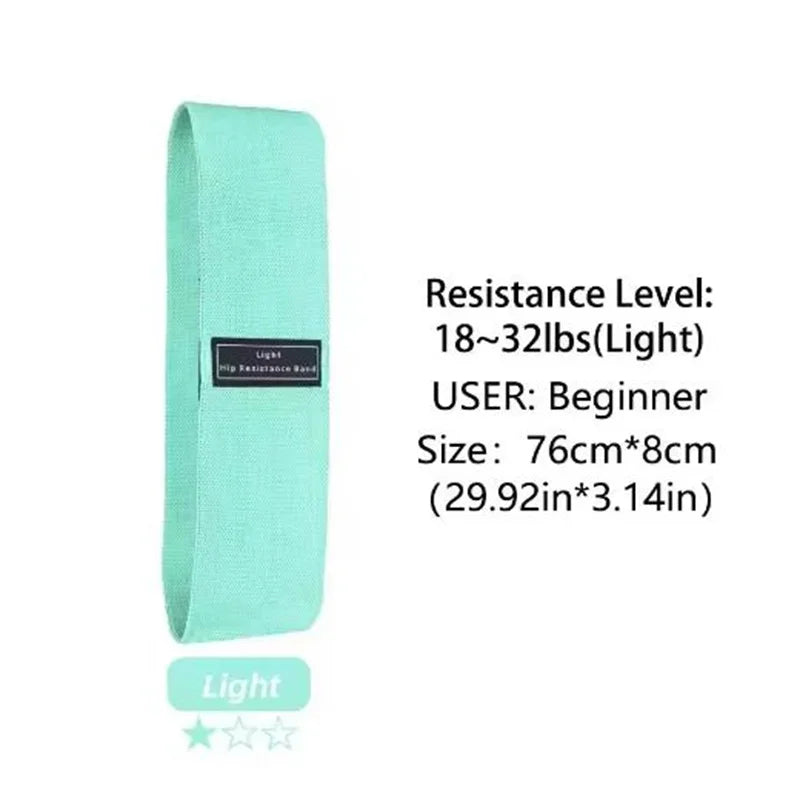 Fabric Resistance Hip Booty Bands Glute Thigh Elastic Workout Squat Circle Stretch Fitness Strips Loops Yoga Gym Equipment 3Pcs
