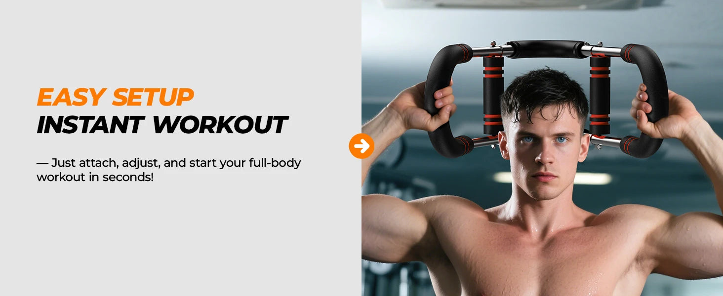 U Shape Arm Trainer Hand Gripper Non-Slip Grip 60-100lb Power Twister Bar Fitness Equipment for Gym Home Muscle Exercise