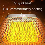 Portable Electric Heater Portable Desktop 1000W PTC Heating Fan Warm Air Blower for Household Office Mini Space Heater