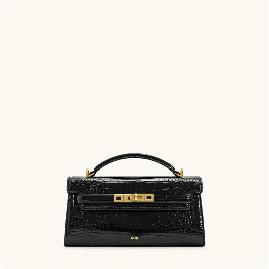 Luxury Leather and Woven Handbag with Vintage Metal Buckle, Elegant Short Handle, Stylish Women’s Tote for Evening & Daily Use