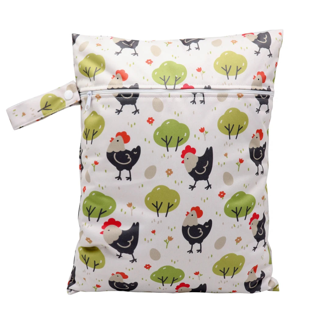 Waterproof Wet Bag Diper Bags Mummy Baby Maternity Packs Washable Zipper Diaper Caddy Organizer Dry Bag Travel Nappy Bag 30x40cm