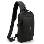 Multifunction Designer Anti-theft USB Shoulder Bag Crossbody Travel Sling Pack Messenger Pack Chest Bag Male Luxury Brand Men