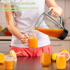 BioloMix Professional 1300W Blender with 1.5L BPA Free Glass Pitcher Perfect for Frozen Smoothies and Homemade Sauces