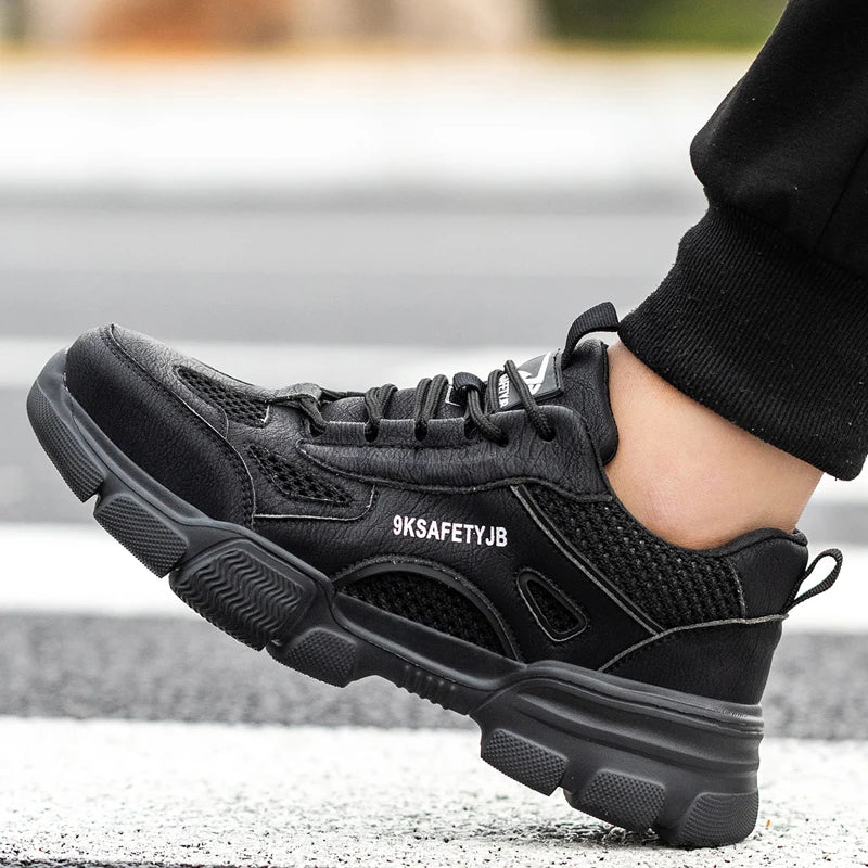New Unisex Safety Shoes Men Work Sneakers Indestructible Safety Boots Women Shoes Men Steel Toe Shoes Sport Style