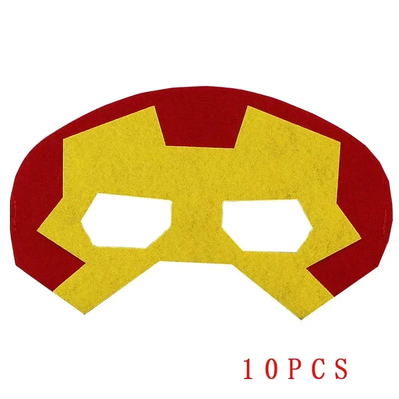 32/28/10 Pcs/Lot Superhero Mask Cosplay Christmas Halloween Kids Adult Carnival Party Props Children's Birthday Felt  Masquerade