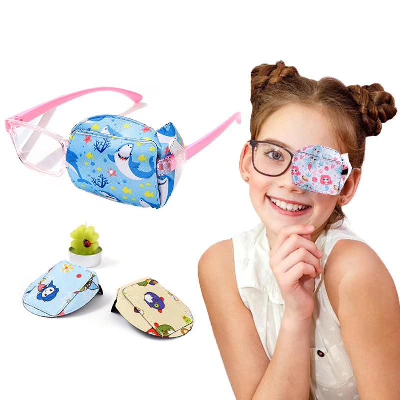 1Pc Cute Kids Strabismus Treatment Vision Care Children Health Care Kids Child Occlusion Medical Lazy Eye Patch Eyeshade