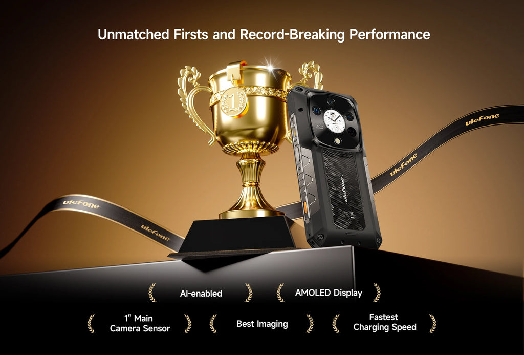 Ulefone Armor 28 Pro 5G AI Rugged Phone 6.67”AMOLED 64MP Smartphone 120W MTK Dimensity 7300 10600mAh 512GB ROM Mobile phone