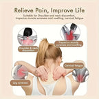 Neck Shoulder Massage Shawl Relaxer Cervical Spine Muscle Heated Trapezius Massager Press Kneading Charging