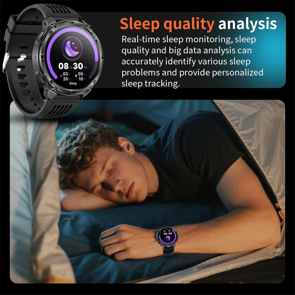 2026 New T-Rex 3 Ultra 1100mAh Smart Watch 5ATM Waterproof Outdoor Sports GPS Track Heart Rate Compass Bluetooth Call Smartwatch