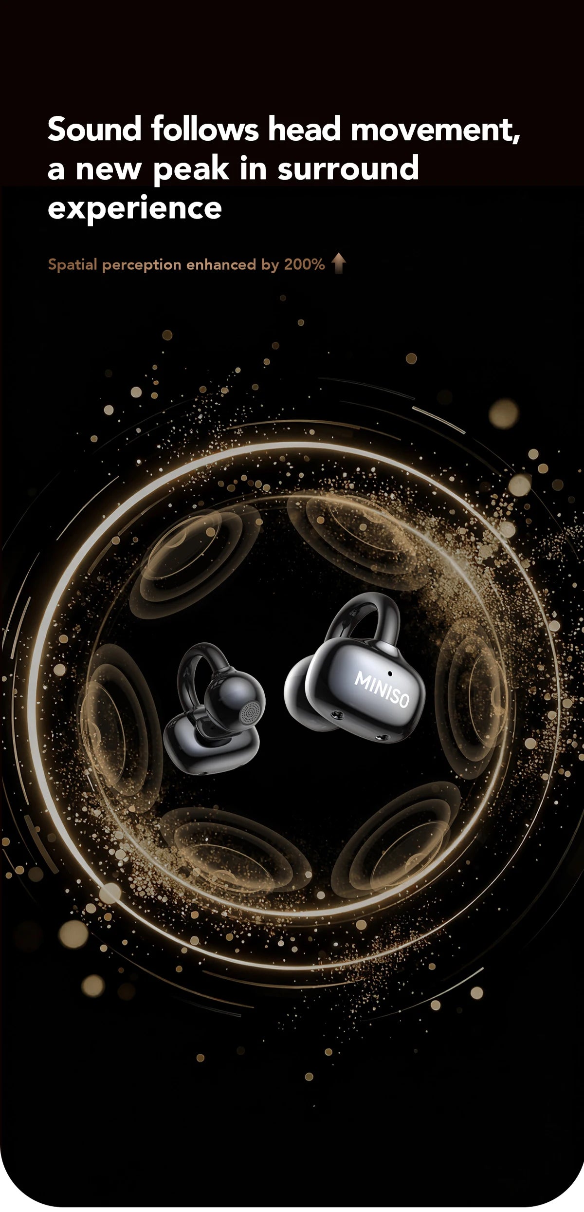 MINISO MS503 Wireless Bluetooth Earbuds AI Translation Earphones Outdoor Sports Headphones Clear Sound Headset Soft Comfortable