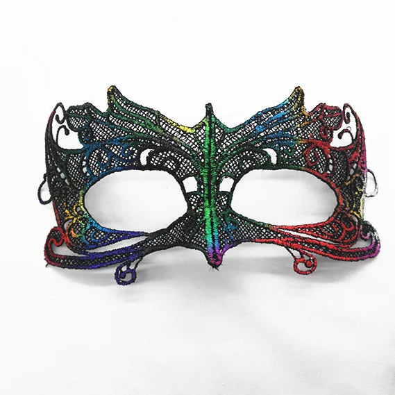 New Women Hollow Lace Face Mask Masquerade Sexy Cosplay Prom Party Props Costume Mask Nightclub Halloween Black Eye Mask