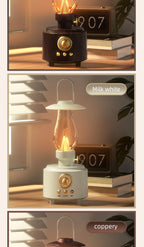 Retro Lamp Style Wireless Bluetooth Speaker with Portable FM Radio and USB Port Bluetooth 5.3 Suitable for Camping Home Decor