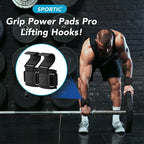 Weight Lifting Hook Grips With Wrist Wraps Hand-Bar Wrist Strap Gym Fitness Hook Weight Strap Pull-Ups Power Lifting Gloves
