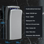Full New Hand Dryer Induction Hotel Restauran High Speed Jet-type Hand Drying Machine Double-sided hand dryer 220v